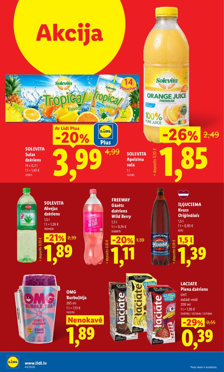 Aktuālais akciju buklets — Piedāvājumi no 26.10. — 30. lapa