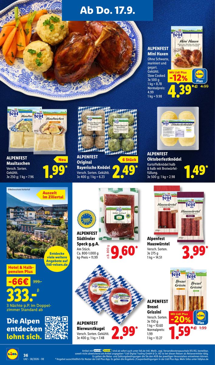 Lidl – Aktionsprospekt · 14.09.2026 – 19.09.2026, Seite 60