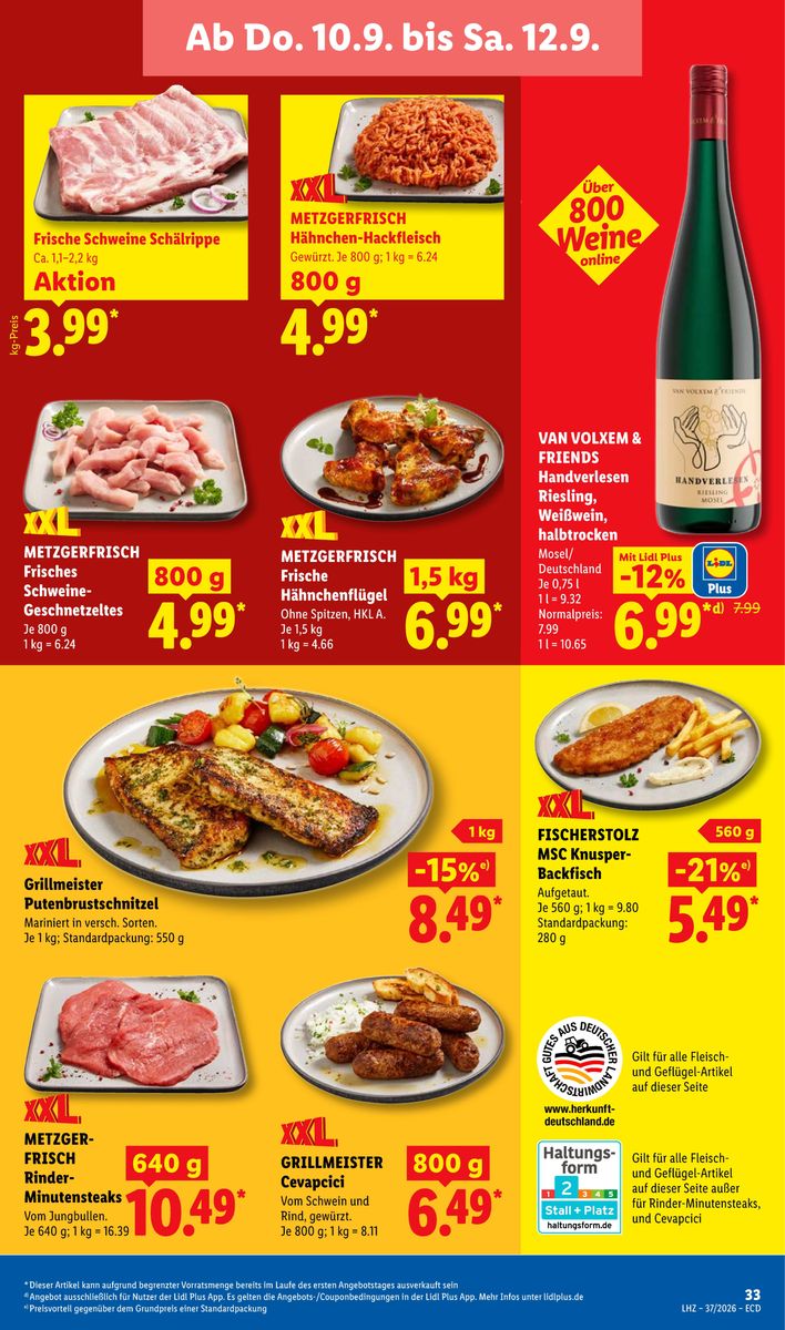 Lidl – Aktionsprospekt · 07.09.2026 – 12.09.2026, Seite 65