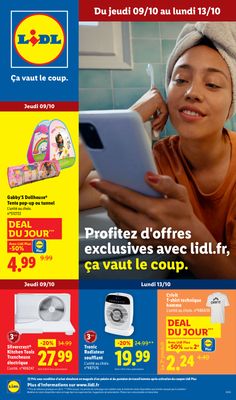 Couverture du prospectus Lidl Du 09/10 au 13/10