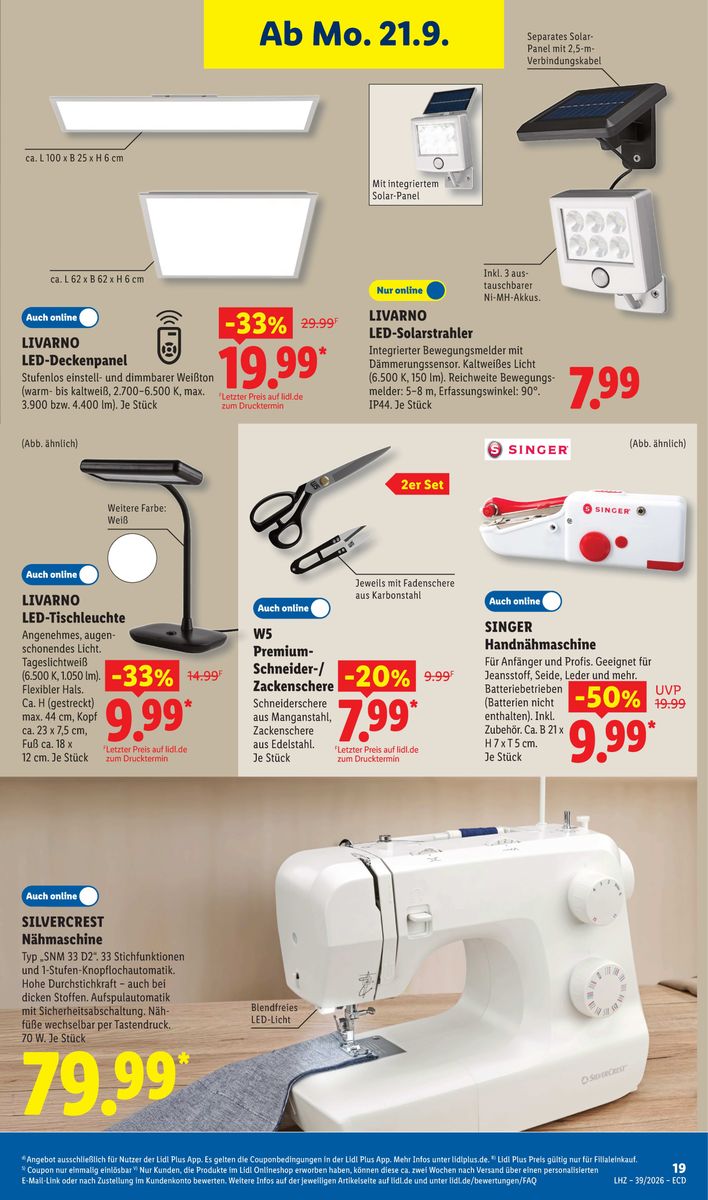 Lidl – Aktionsprospekt · 21.09.2026 – 26.09.2026, Seite 13