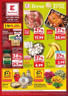 Okładka: Gazetka tygodnia Kaufland od czw. 29.10 do śr. 4.11