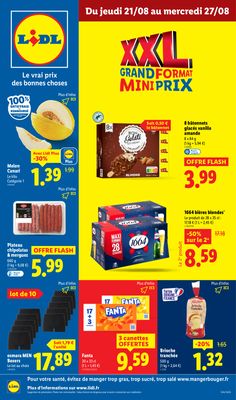 Couverture du prospectus Lidl Du 21/08 au 27/08