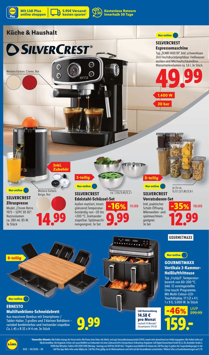 Lidl – Aktionsprospekt · 21.09.2026 – 26.09.2026, Seite 26