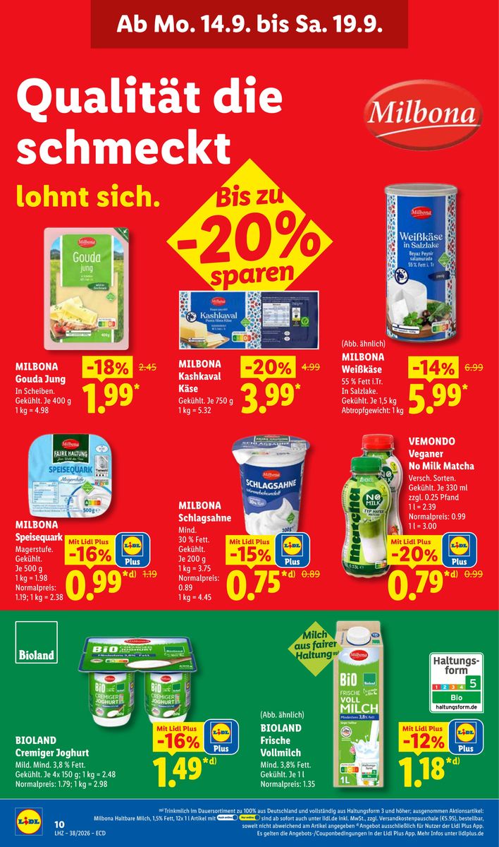 Lidl – Aktionsprospekt · 14.09.2026 – 19.09.2026, Seite 22