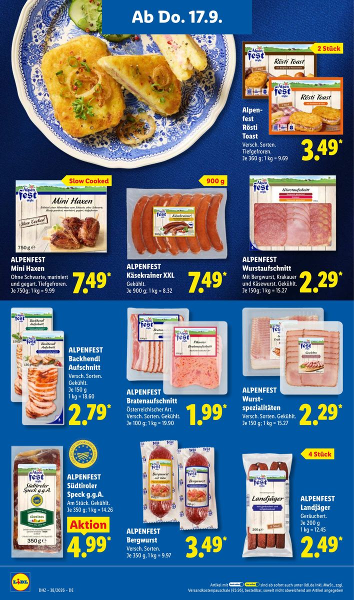 Lidl – Aktionsprospekt · 14.09.2026 – 19.09.2026, Seite 62