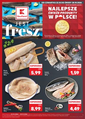 Okładka: Ryby z naszej lady Kaufland od czw. 22.10 do śr. 28.10