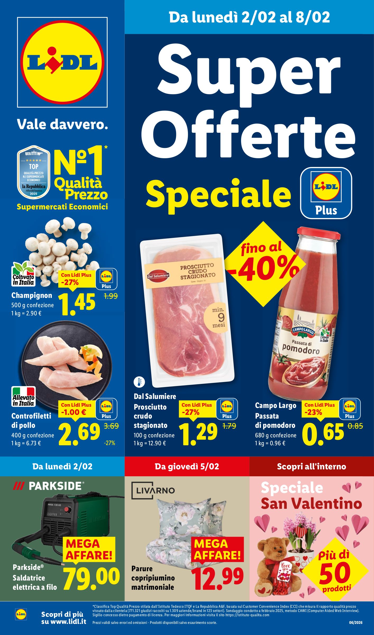 Offerte valide dal 2/02 al 8/02