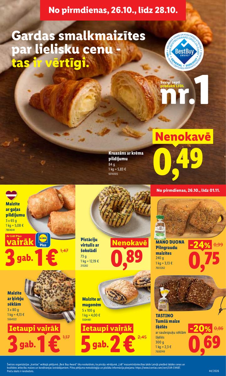 Aktuālais akciju buklets — Piedāvājumi no 26.10. — 10. lapa