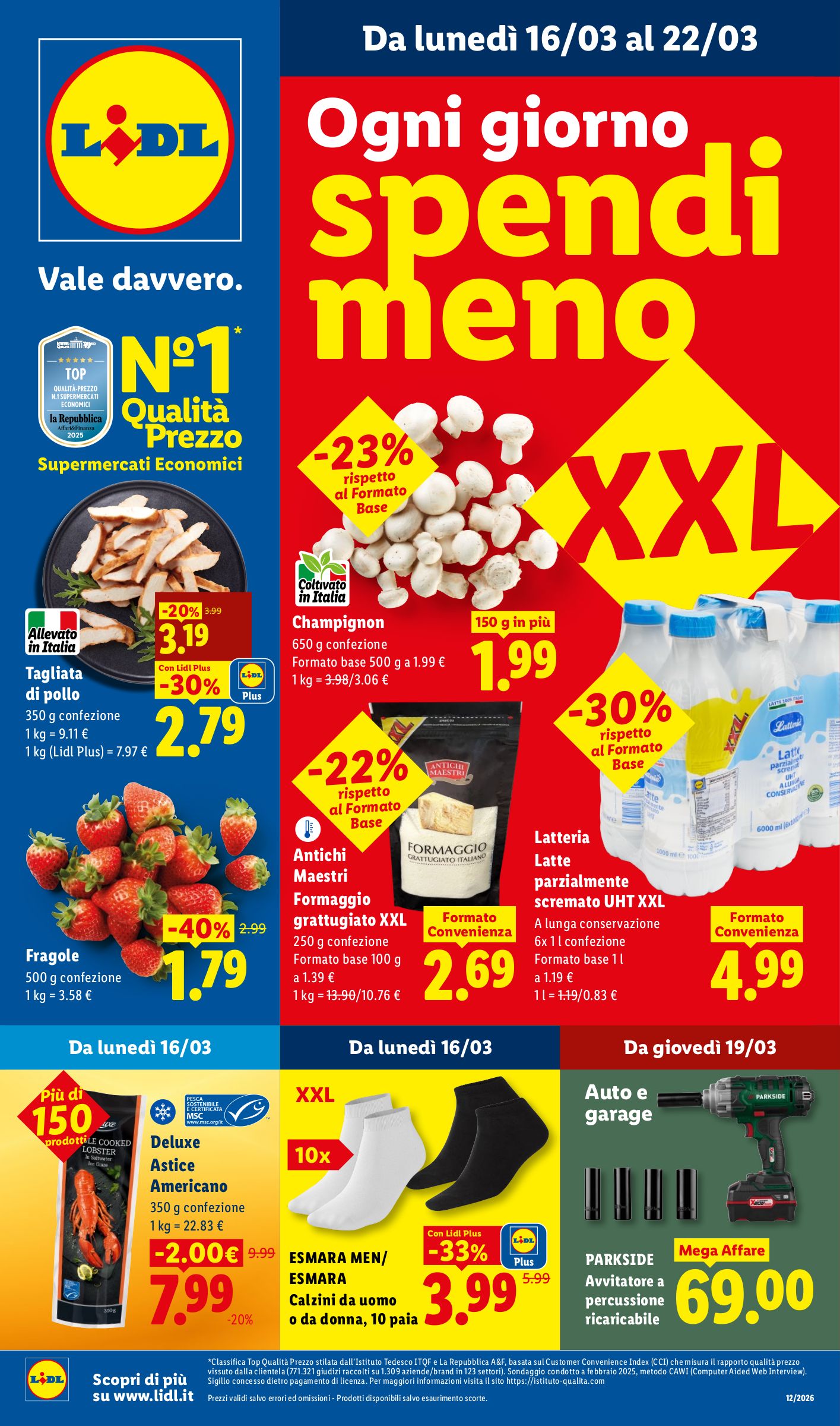 Offerte valide dal 16/03 al 22/03