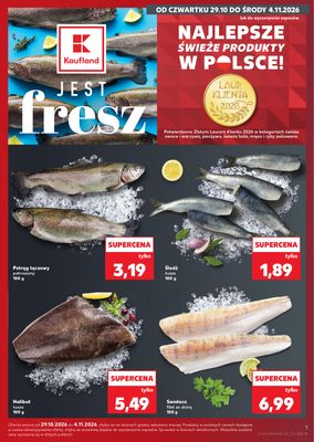Okładka: Ryby z naszej lady Kaufland od czw. 29.10 do śr. 4.11