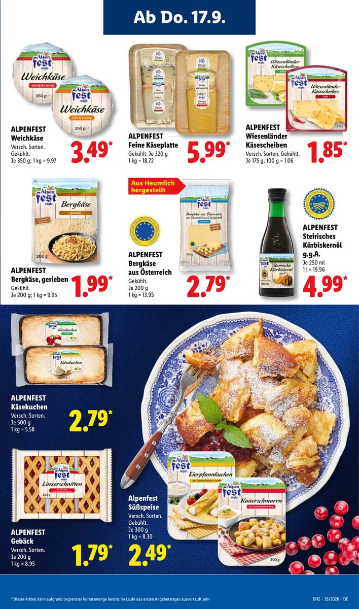 Lidl – Aktionsprospekt · 14.09.2026 – 19.09.2026, Seite 63