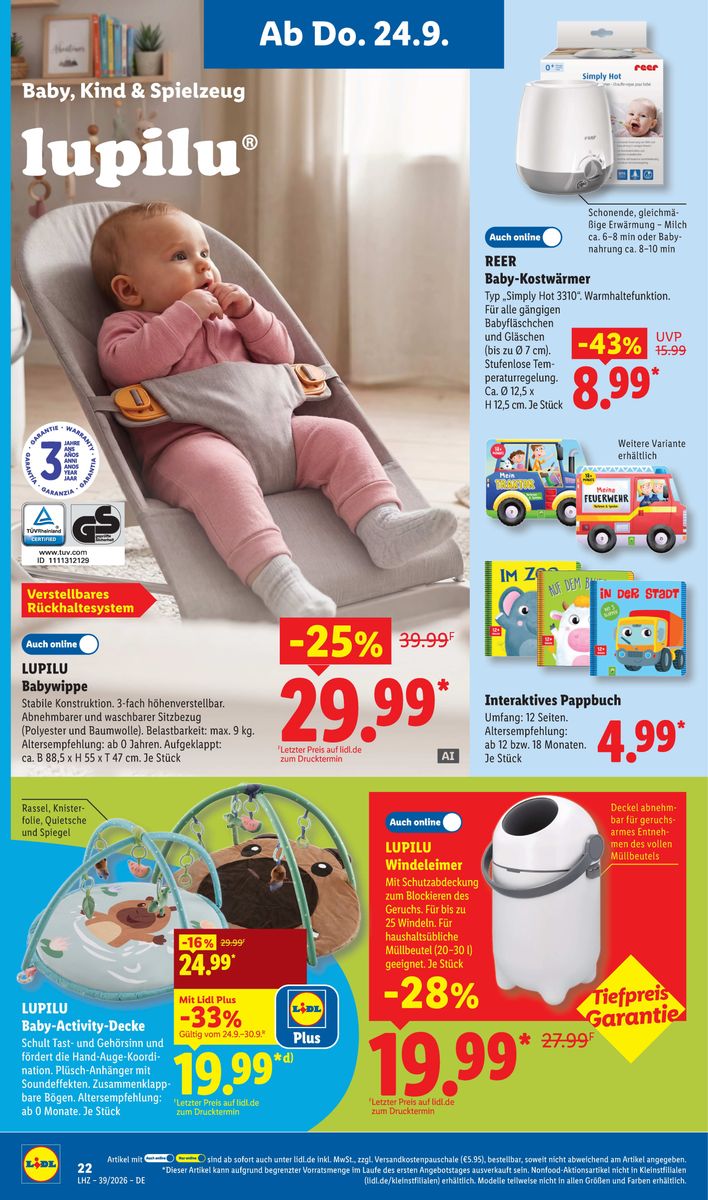 Lidl – Aktionsprospekt · 21.09.2026 – 26.09.2026, Seite 16